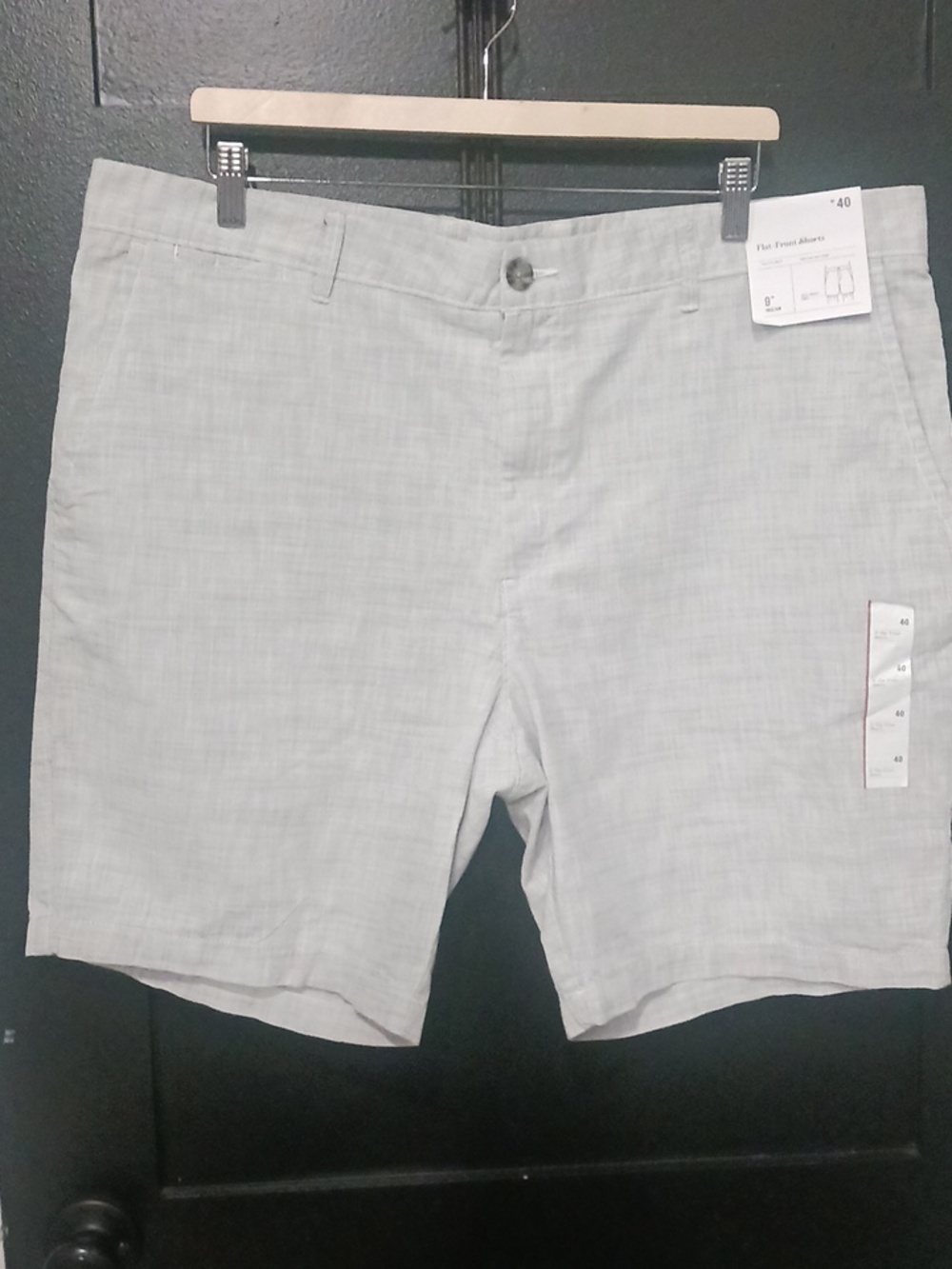 Goodfellow Light Gray Linen Blend Shorts